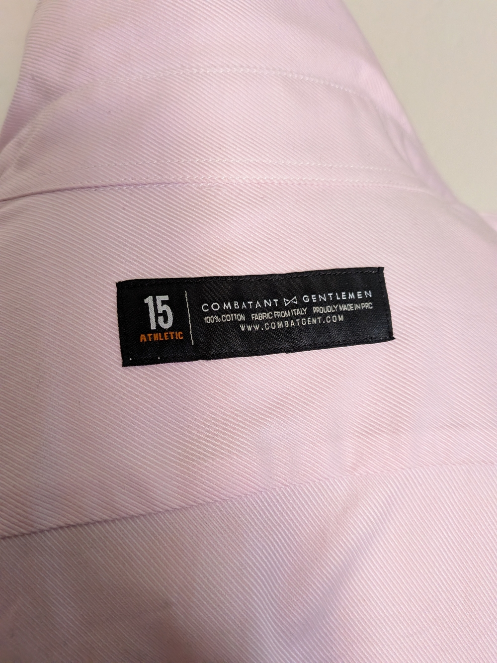 Classic Men’s Pink French Cuff Dress Shirt - Picture 4 of 5